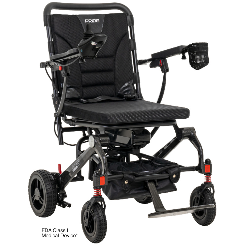 Carbon folding power wheelchair